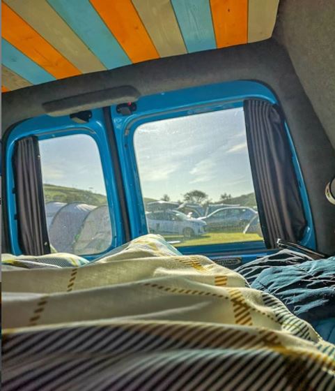 VW Caddy Interior Window Curtains Eco-Line 2 x Side Sliding Door 1 x Barndoor Curtains