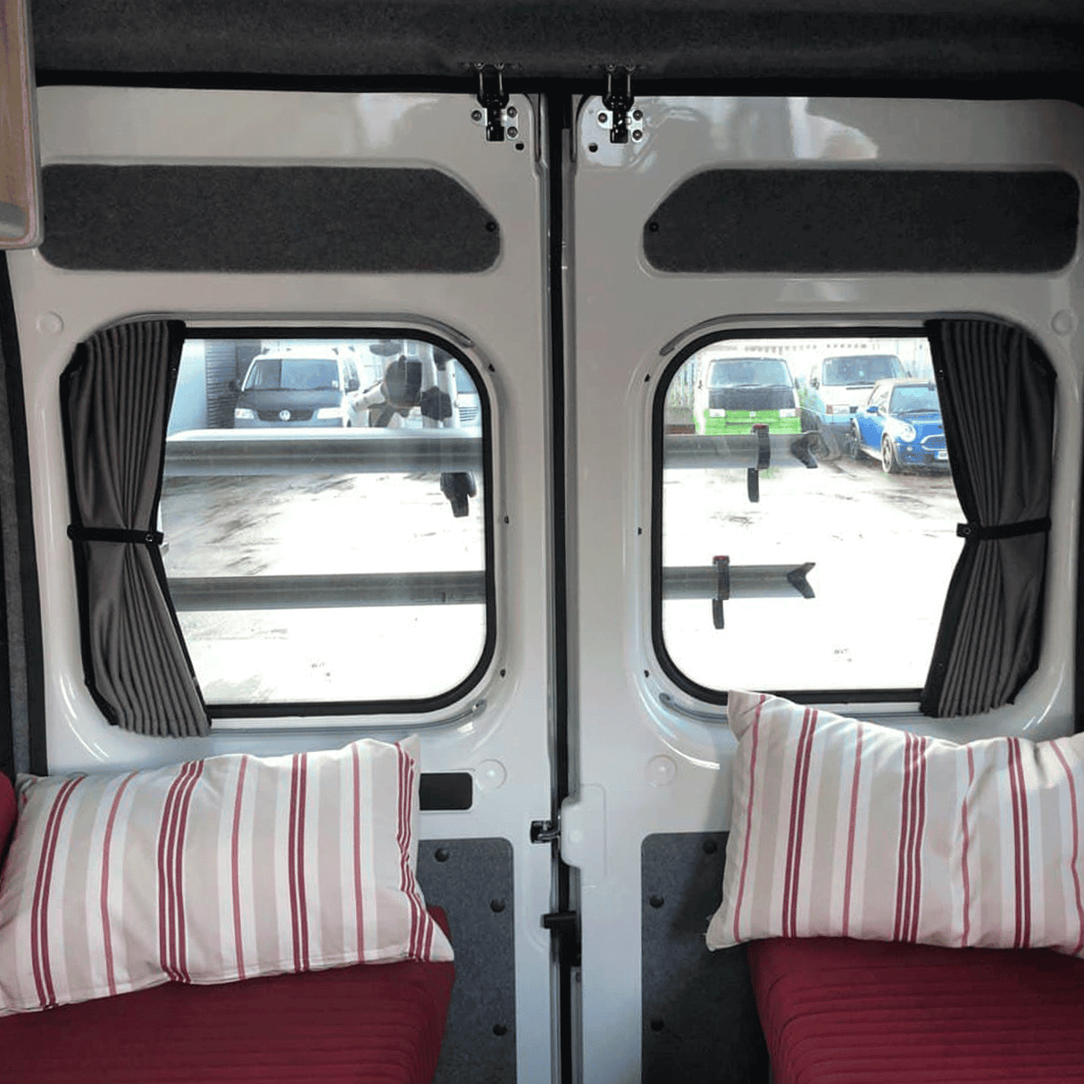 For Fiat Ducato & Ram ProMaster Curtain Kit For Barndoor Windows - Premium Quality by Van-X