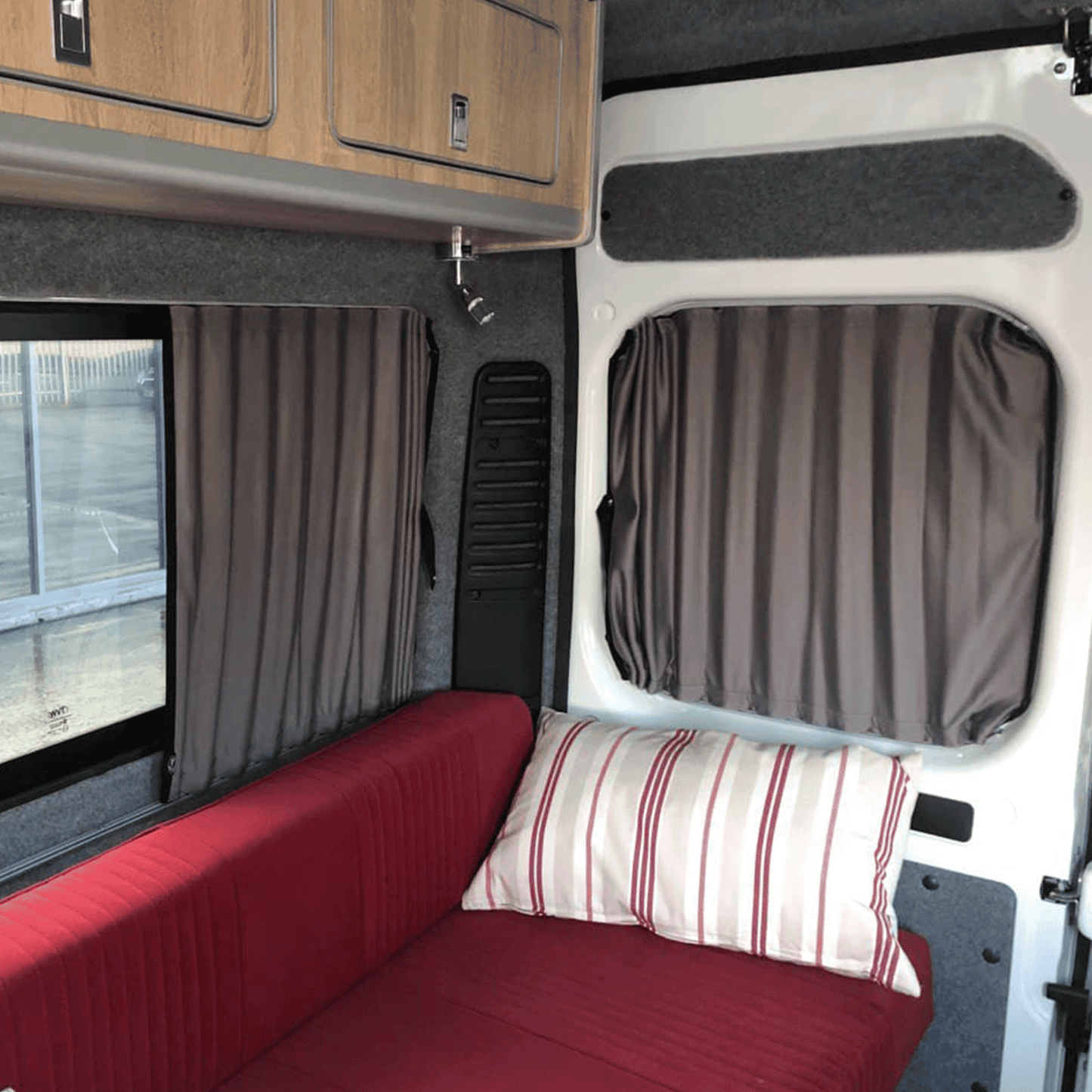 Citroen Relay Premium 2 x Side 1 x Barndoor Window Curtains Van-X