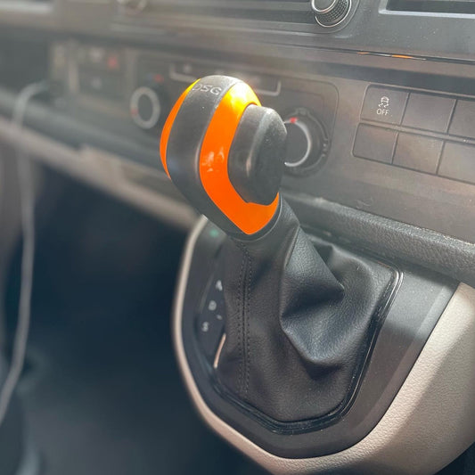 VW T6 Transporter Auto/DSG Gear Knob Side Styling Caps - Orange Painted and Ready to Fit