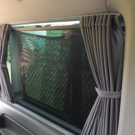 VW Caddy Interior Window Curtains Eco-Line 2 x Side Sliding Door 1 x Tailgate Curtains