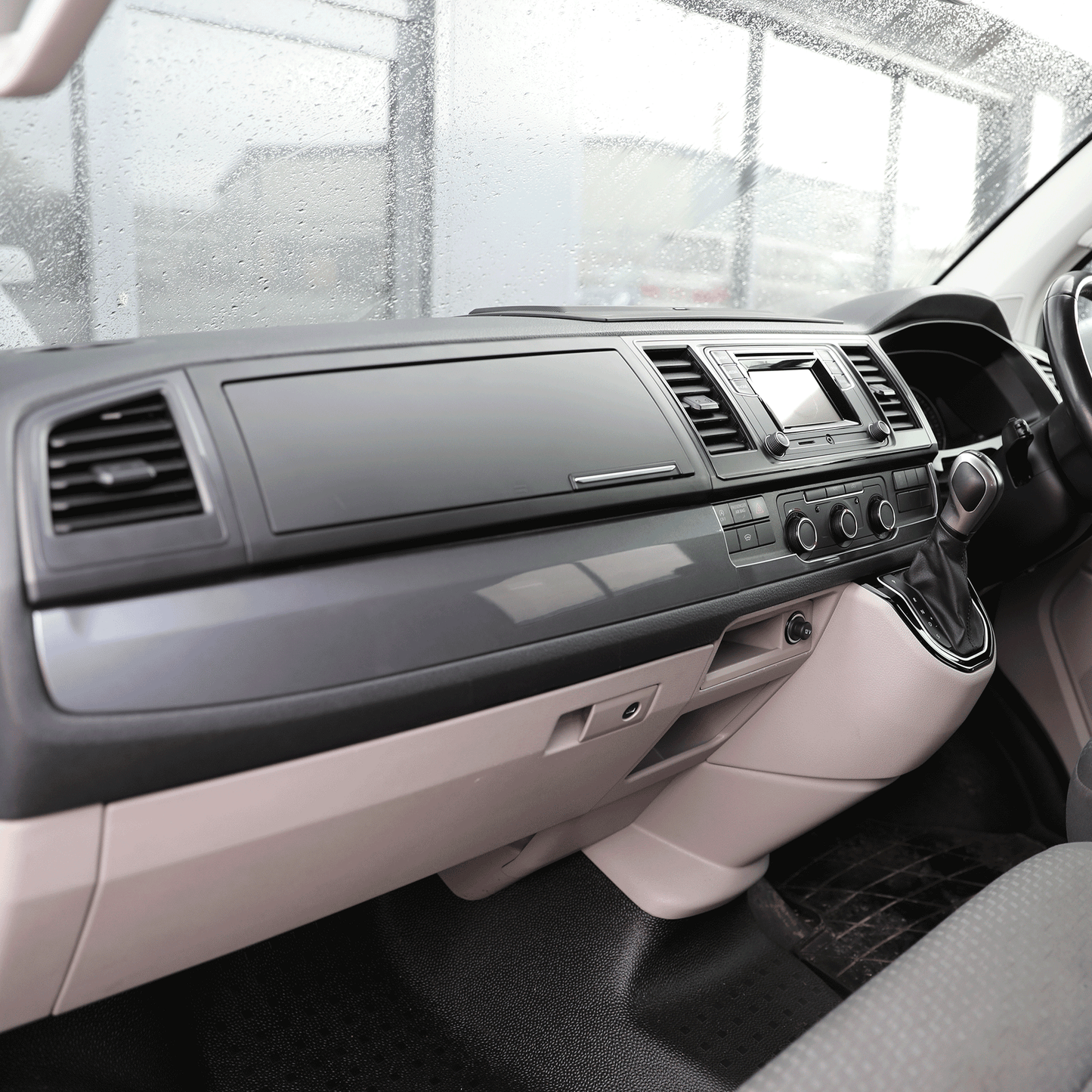 VW Transporter T6 Lower Dash Styling Trims Gun Metal Grey Painted and Ready to Fit
