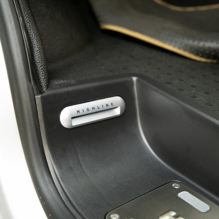 VW T5, T5.1 Transporter Campervan Full Side Steps with Highline Inserts, Logo & LED – OEM Styling