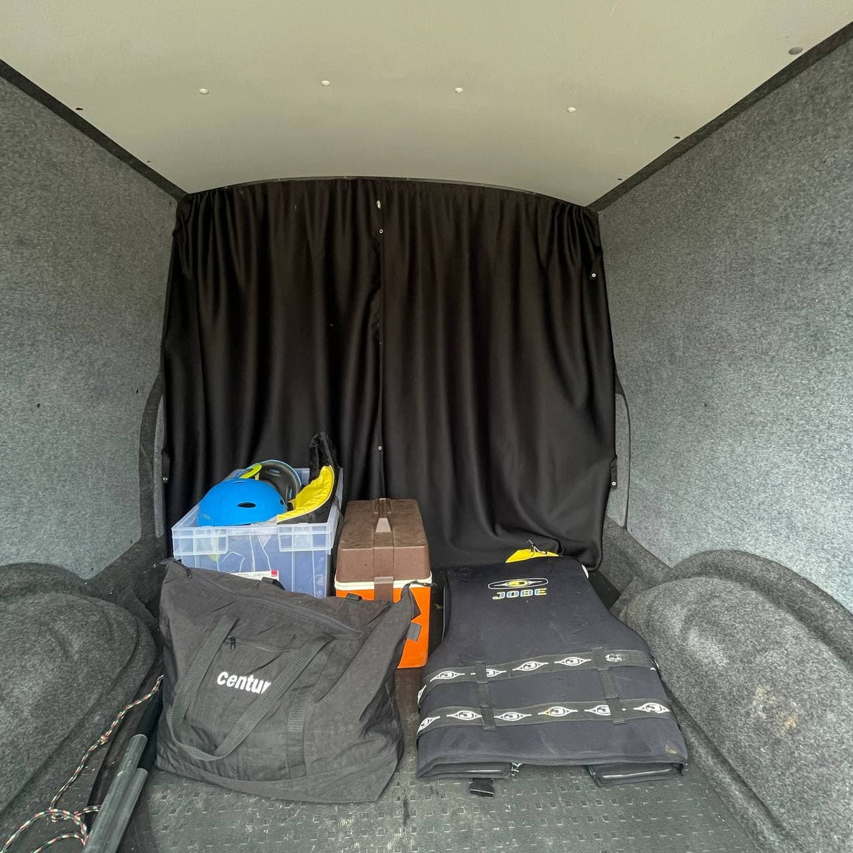 For VW T6,T6.1 Transporter Cab Divider Curtain Kit with Rail Premium Quality - Van-X