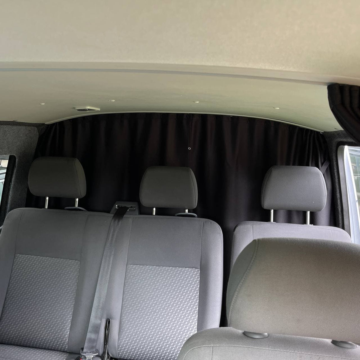 For VW T6,T6.1 Transporter Cab Divider Curtain Kit with Rail Premium Quality - Van-X