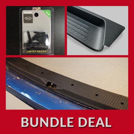 Threshold Protector & Side Step For VW T5, T5.1 & T6 TAILGATE Including screws & screw caps-0