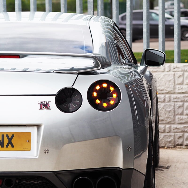 Nissan GTR R35 Smoked Dynamic Rear Led Lights-0
