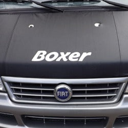 Bonnet Bra / Cover Black Boxer Logo for Peugeot Boxer-19563