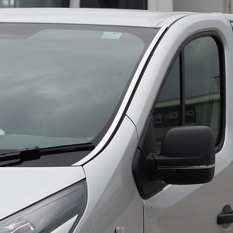 Windscreen Pillar Trim For Renault Trafic Stainless Steel-0