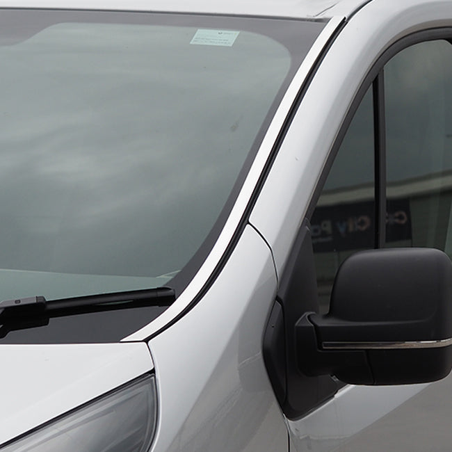 Windscreen Pillar Trim For Renault Trafic Stainless Steel-20706