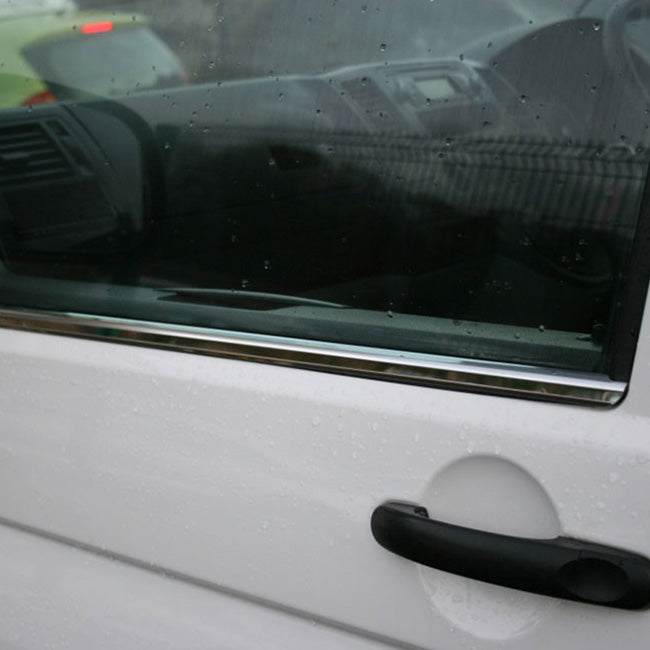 Window Sill Trims for VW T5 Transporter Stainless Steel-0