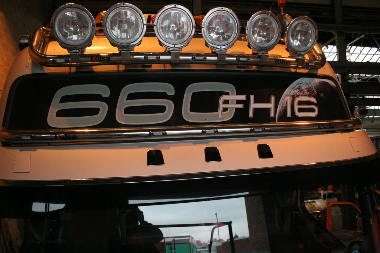 Stainless Steel Sun Visor Clips (3 Pcs) for Volvo FH / FM-3516