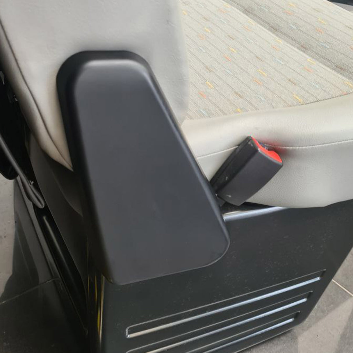 For VW T5, T5.1 Twin Seat Hinge Caps - Matte Black Interior Styling