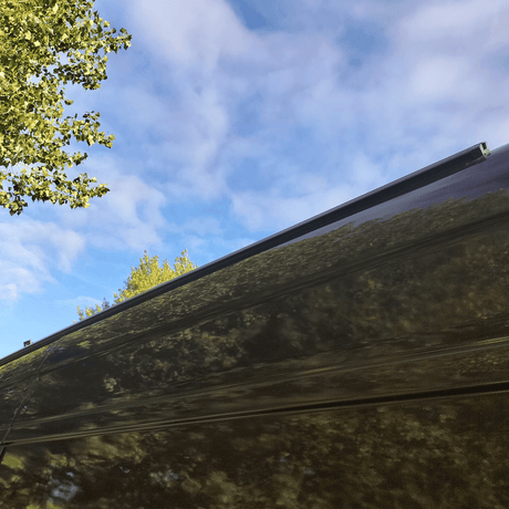 For VW Crafter Black Awning Rails  - Ideal for Campervan Drive-Away Awnings & Reimo Compatibility
