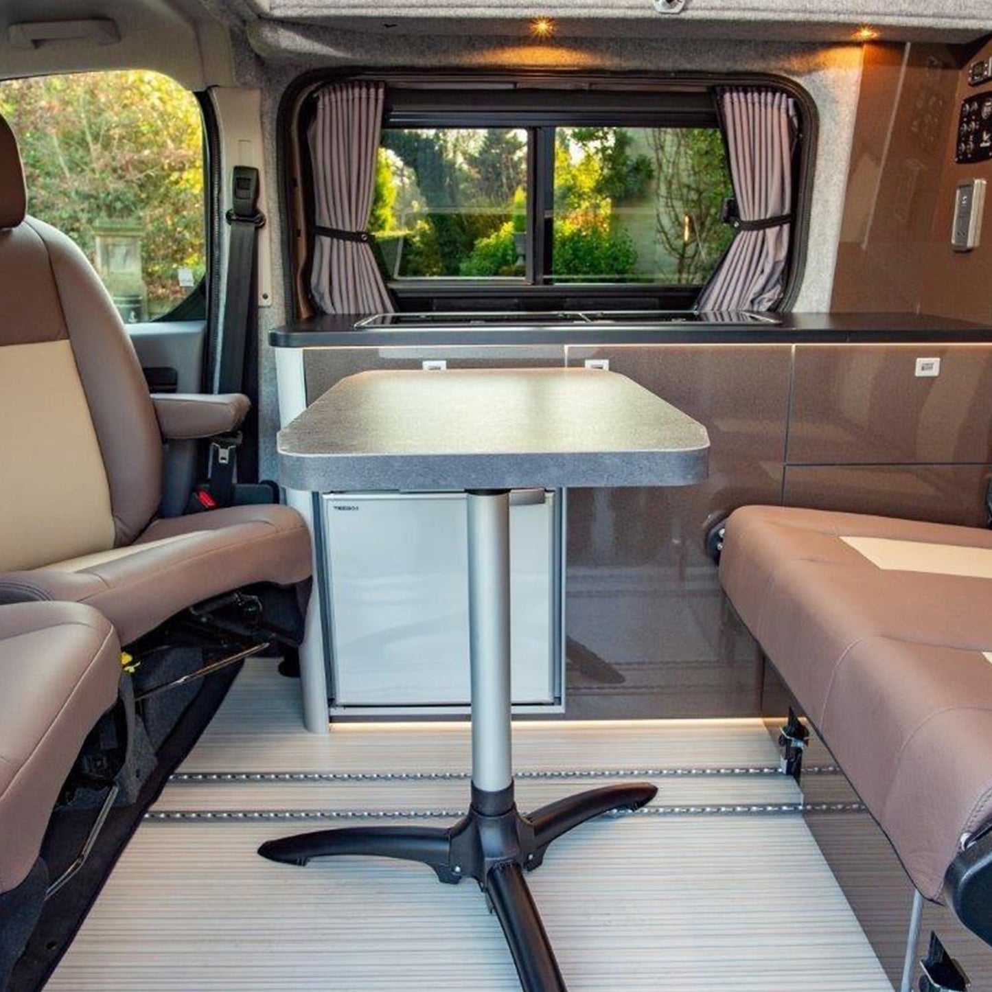 Vauxhall New Vivaro Premium black out 3 x Side Window, 1 x Barndoor Curtains like factory built conversion Van-X
