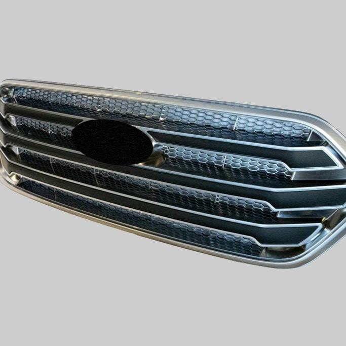 For Ford Transit Custom Front Grille OEM Style New Shape (Matte Chrome Base) Painted and Ready to Fit