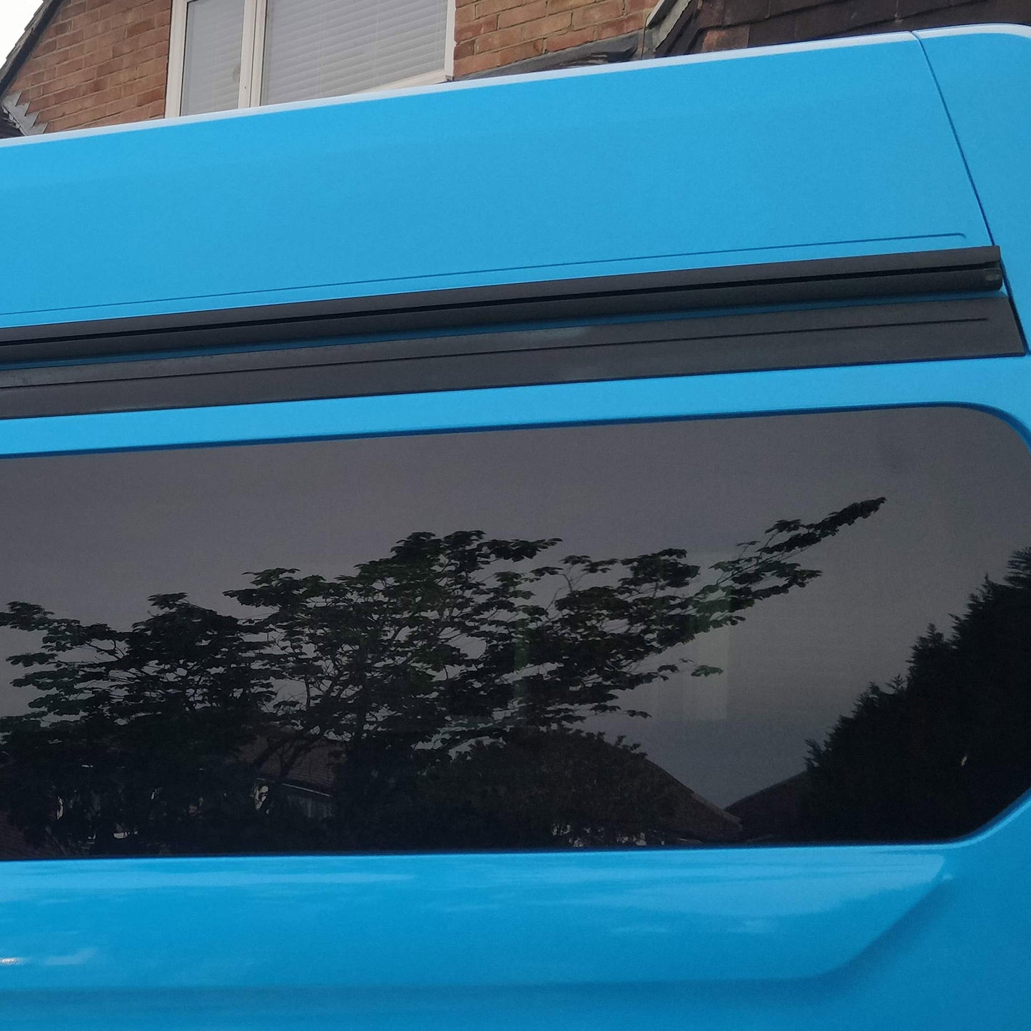 For Transit Custom High-Roof ONLY Awning Rails Swb , Mwb, Lwb (Black)