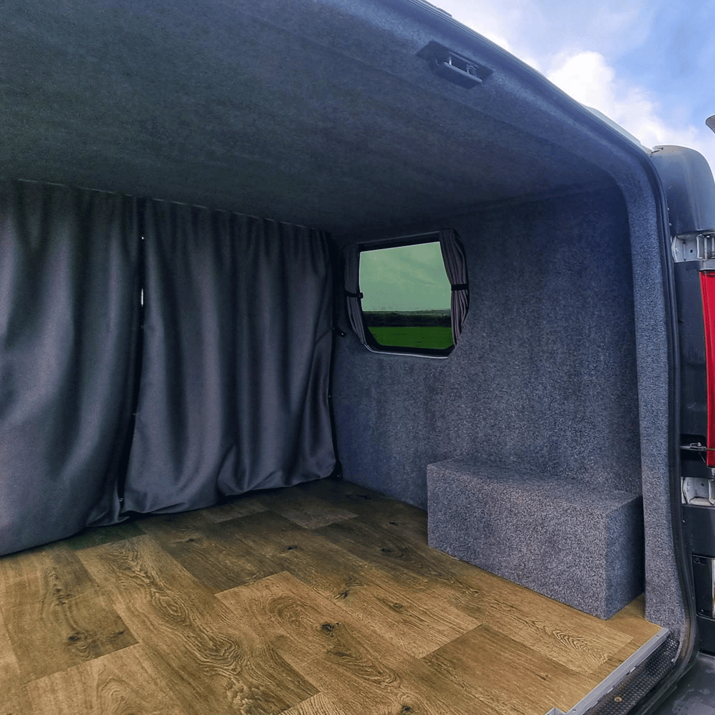 Vauxhall Vivaro Premium 4 x Side 1 x Tailgate Window Curtains Van-x