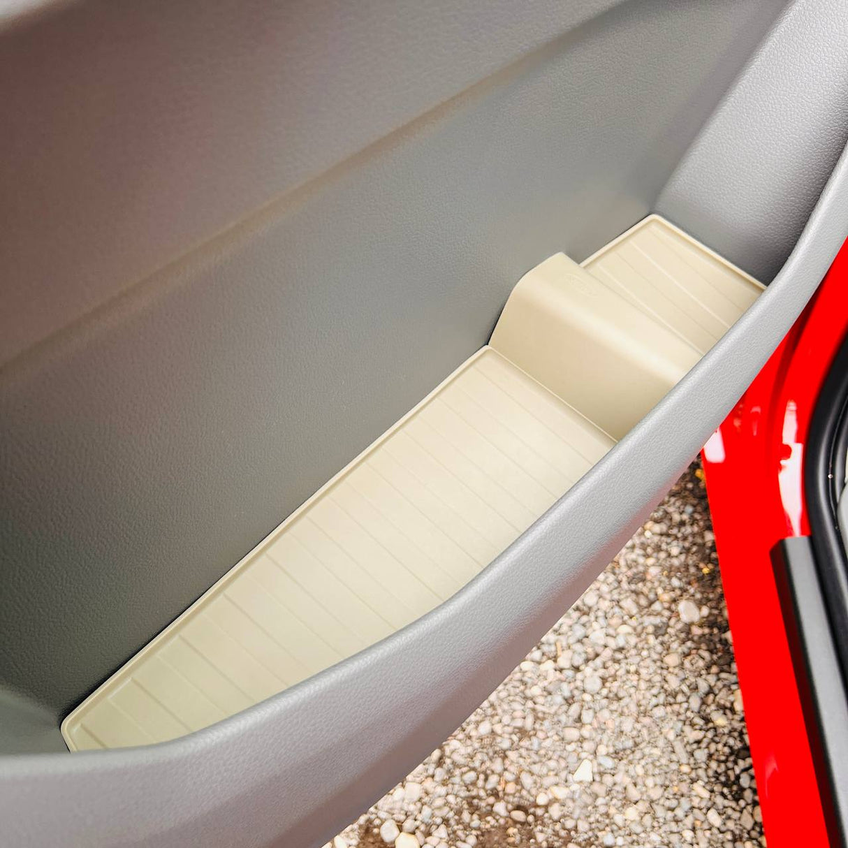 For MAN TGE Rubber Door Liner Pocket Inserts Grey | Van-X