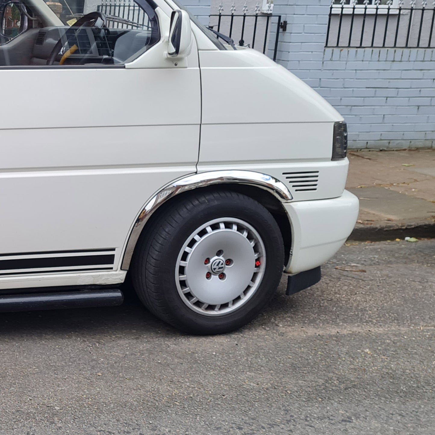 VW T4 camper van Wheel Arch protector Stainless steel accessories and van styling