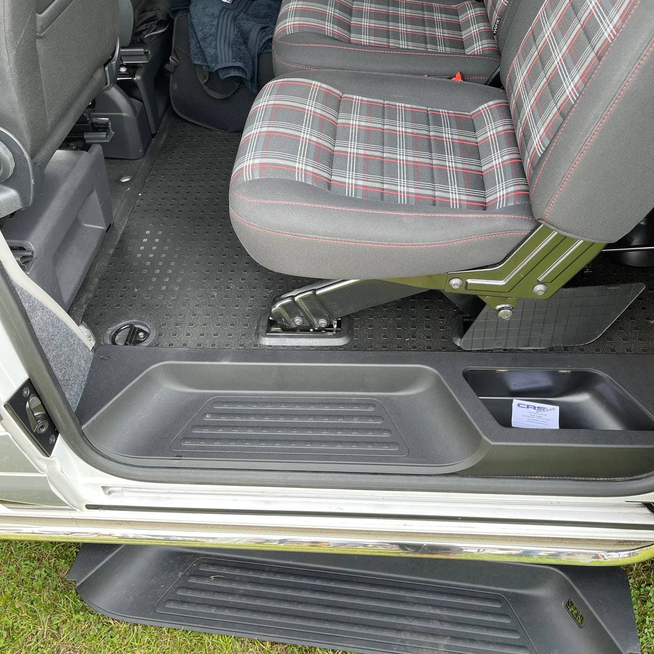 VW T5, T5.1 Transporter Side Loading Door Step V3 17mm Extra Deep with Storage Compartment (B-Grade)