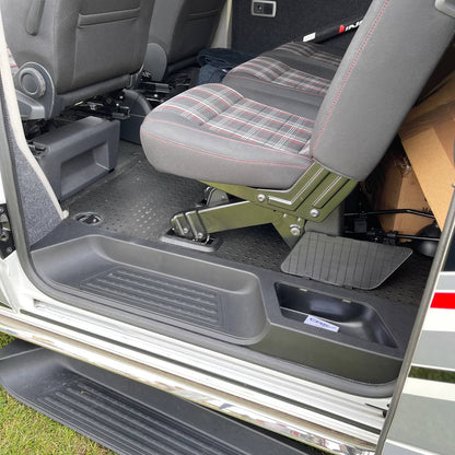 VW T5, T5.1 Transporter Side Loading Door Step V3 17mm Extra Deep with Storage Compartment (B-Grade)