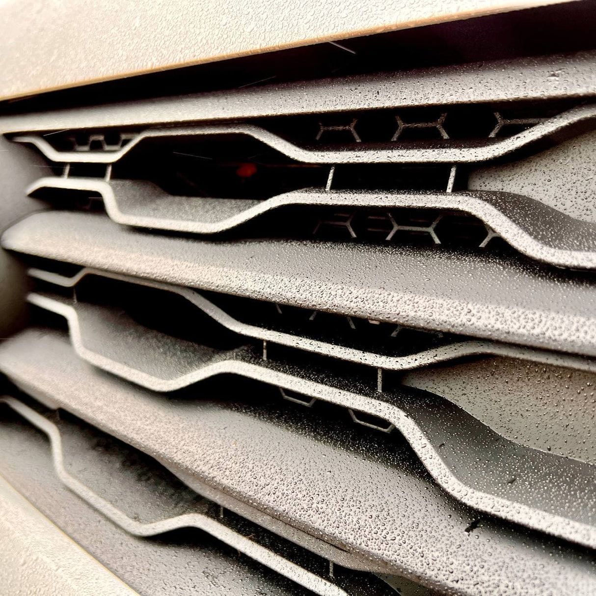 For VW T6 Front Grille R-Line Badgeless - Matte Black