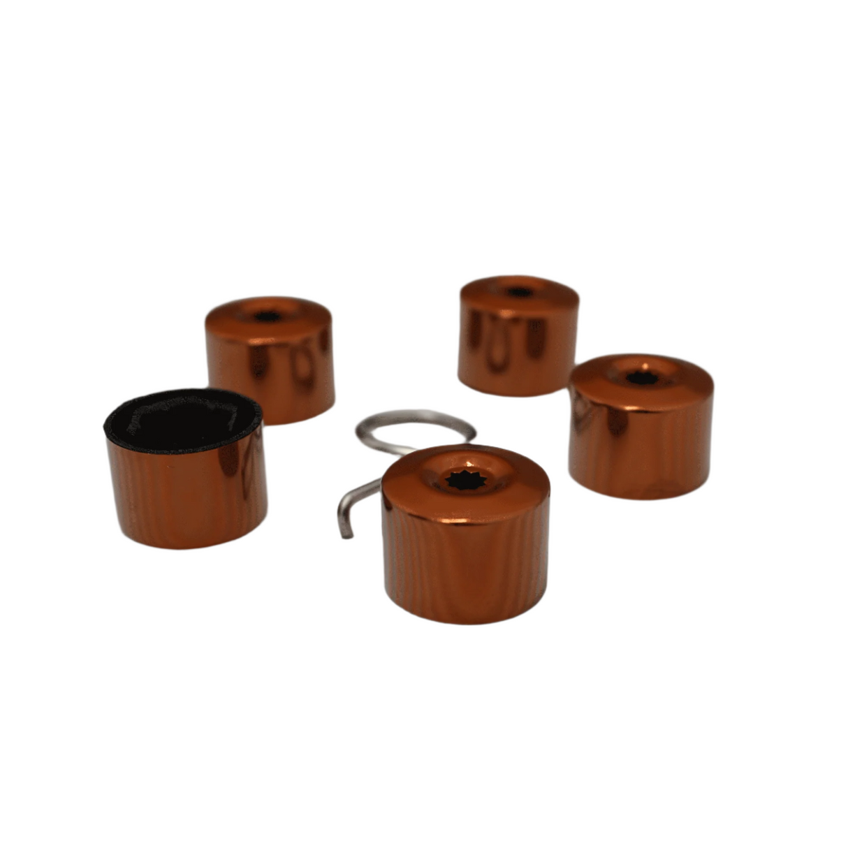 Van-X 17mm Bronze Wheel Nut Covers – Set of 20 Car Bolt Caps for Wheels