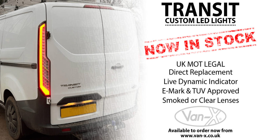 New Arrival! Transit Custom Rear LED Lights, With Sequential Indicator ...