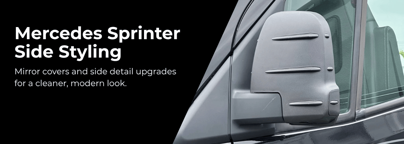 Mercedes Vito side styling accessories including smoked windows and wind deflectors collection