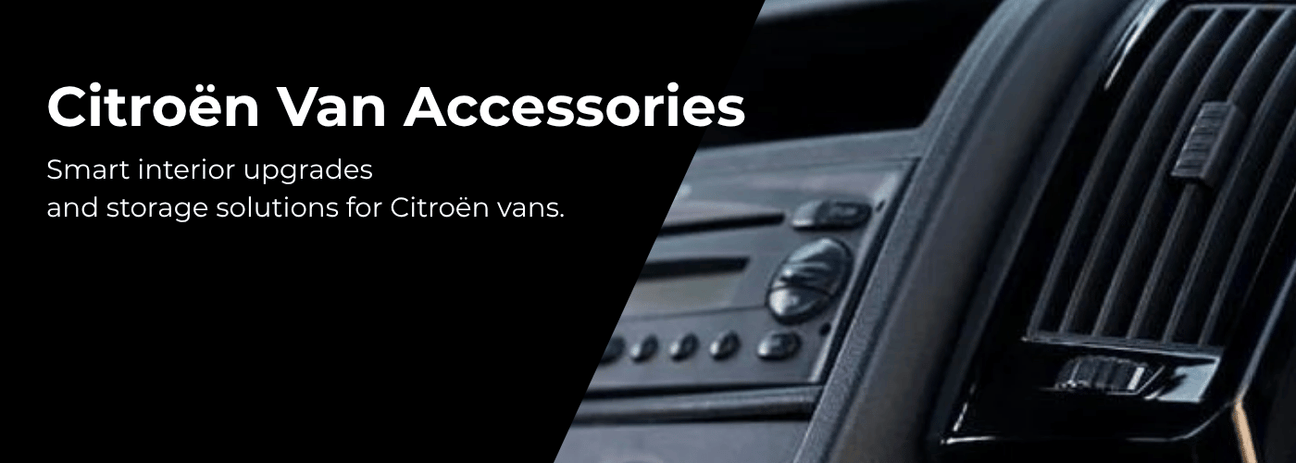 Premium Citroën van accessories including curtains, dashboard upgrades and styling parts collection