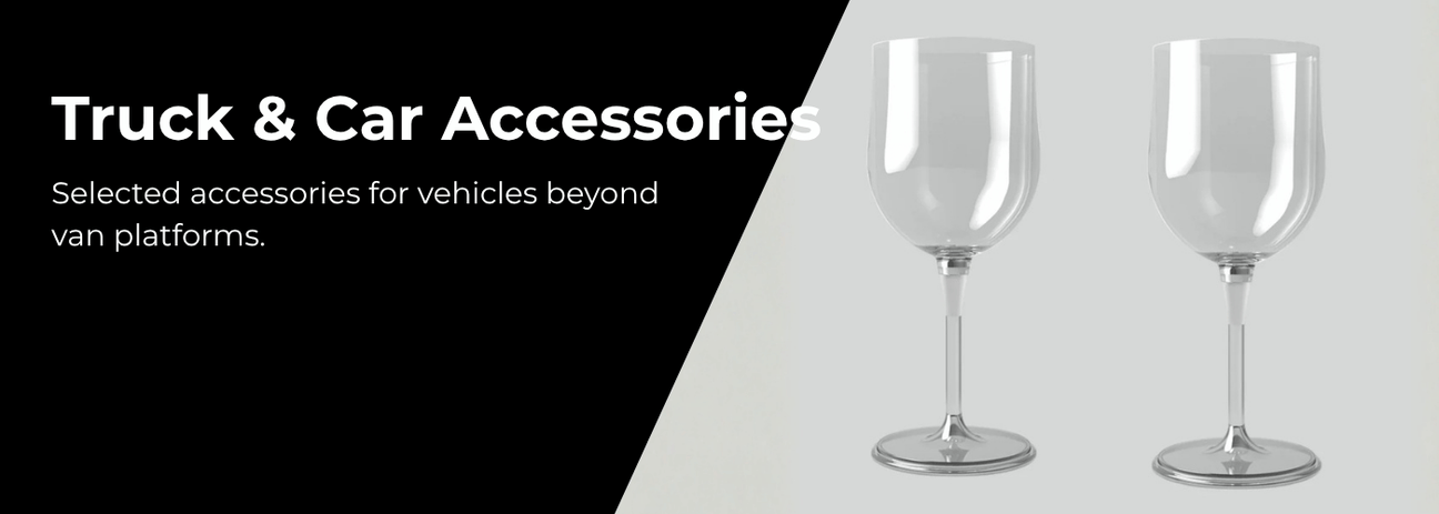 Professional truck and car accessories including stainless steel trims and protective covers for commercial vehicles