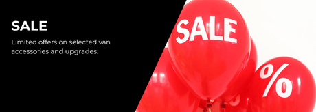 Van-X sale collection showing discounted van accessories and styling parts for VW Transporter models