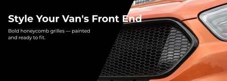 Honeycomb grilles for VW and Ford vans