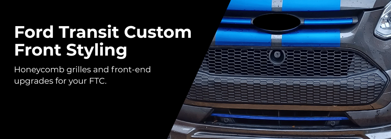 Ford Transit Custom front styling and grille accessories at Van-X
