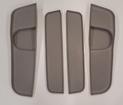 VW T6 Camper Transporter Rubber Door Liner Pocket Inserts Grey, Direct Fit No Modification Required