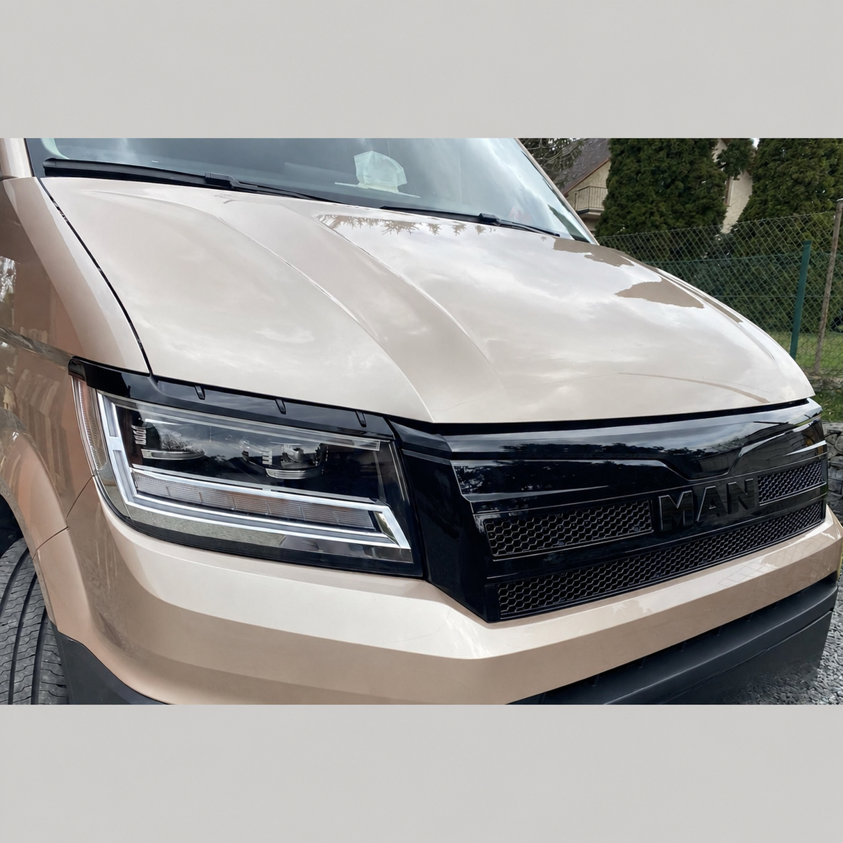 For MAN TGE Ultimate Front Styling Bundle | OEM Style - Gloss Black | Van-X