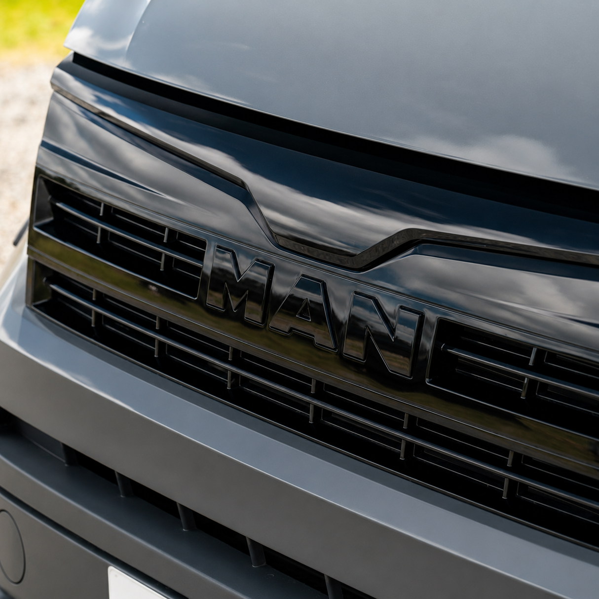 For MAN TGE Front Styling Upgrade | OEM Style - Gloss Black | Van-X