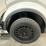For VW New Crafter / MAN TGE Wheel Arch Trims - Textured Black 4 Piece Styling Kit | Van-X