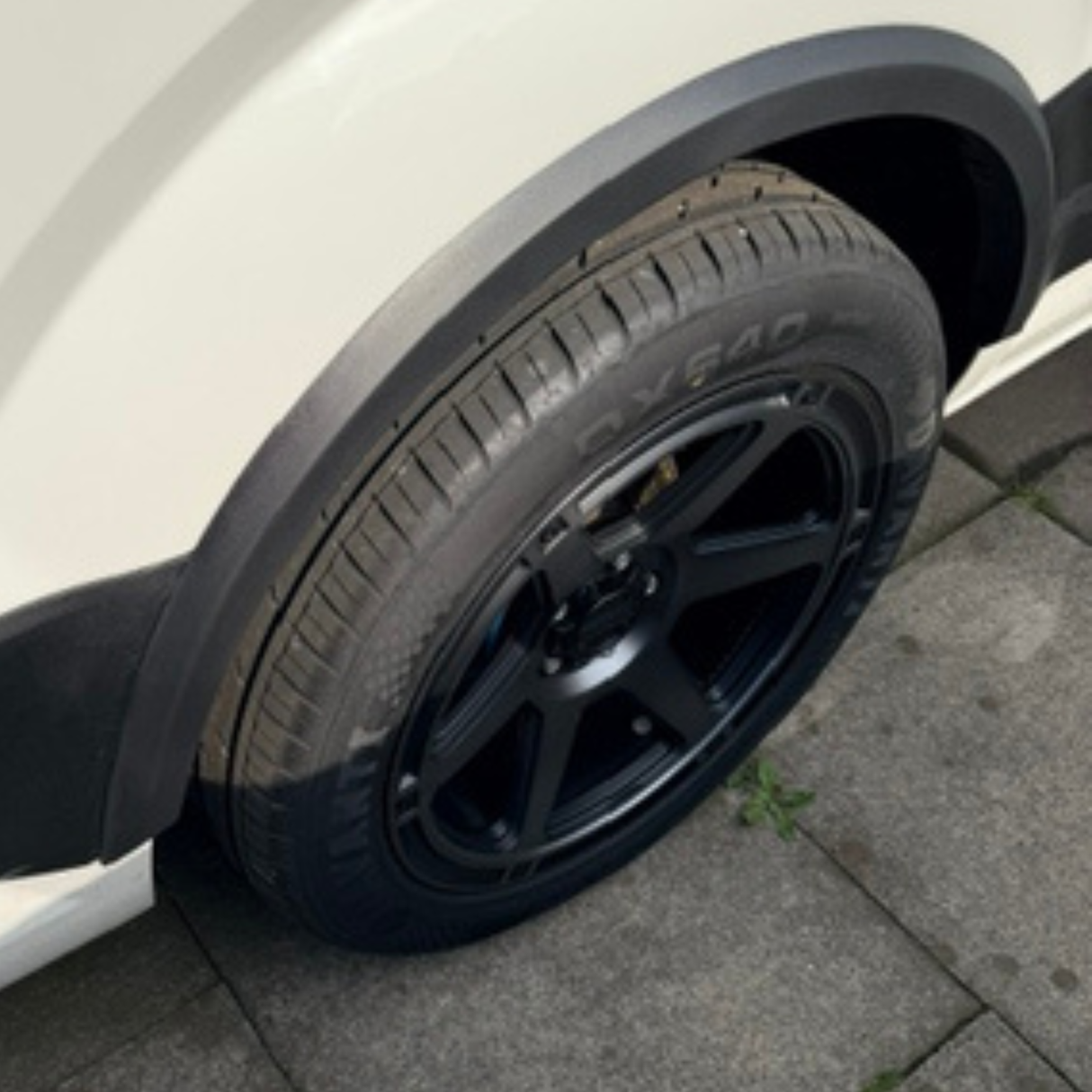 For VW New Crafter / MAN TGE Wheel Arch Trims - Textured Black 4 Piece Styling Kit | Van-X