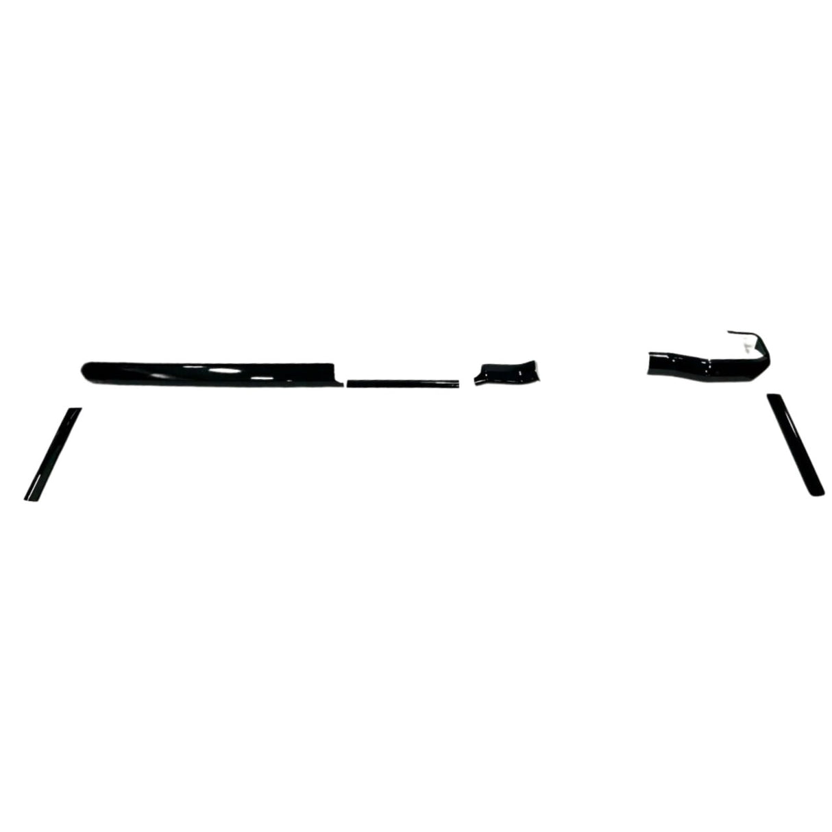For New Shape VW Crafter RHD Lower Dash Styling Trims - Gloss Black (Set of 6) | Van-X