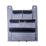 VW T5 / T5.1 Transporter Campervan Leatherette Double Back Seat Organiser (Grey with Black Lids)