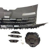 For VW T6 Front R-Line Badgeless Grille - Gloss Black