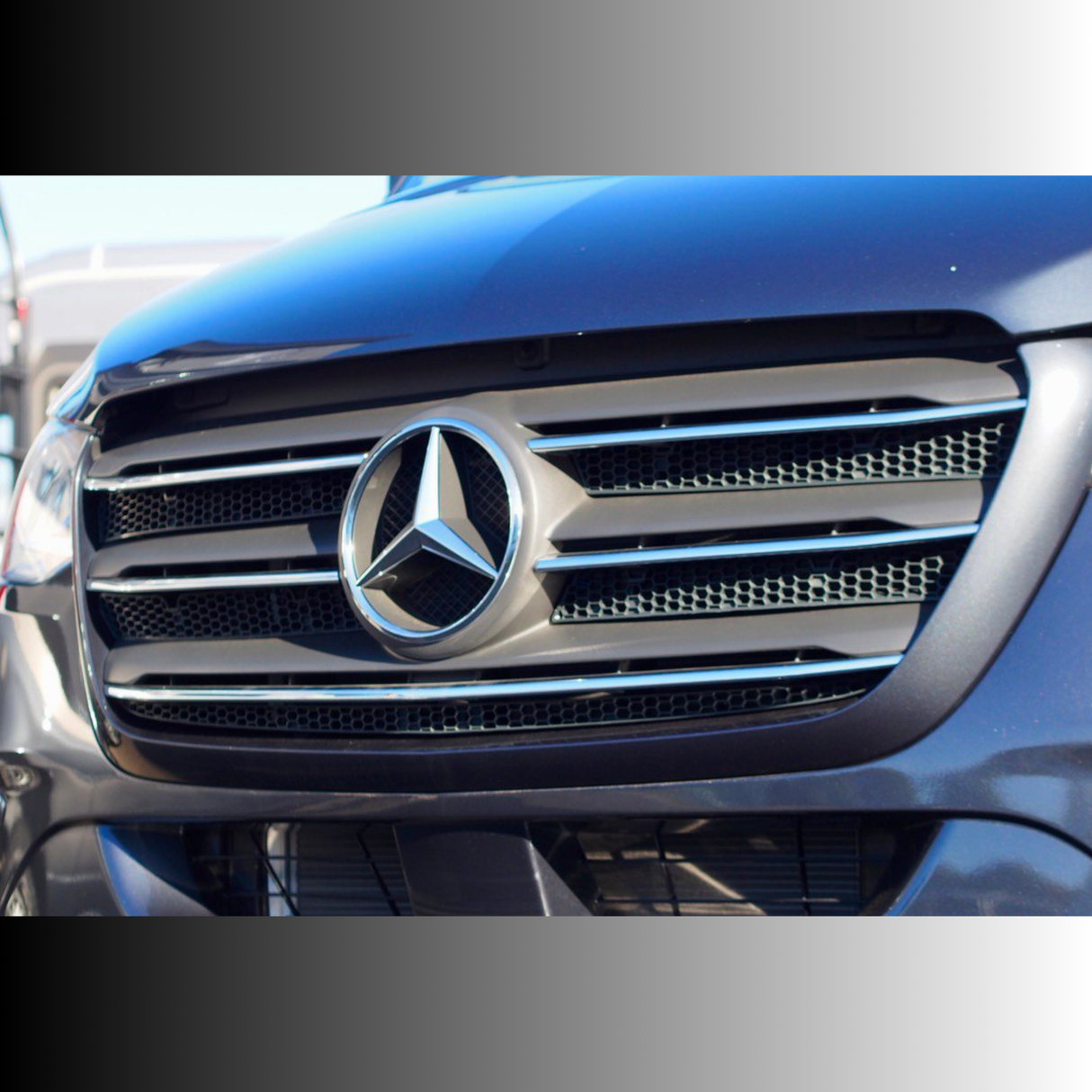 For Mercedes Sprinter 907 Honeycomb Upper Grille Mesh Set - 5 Piece Kit | Van-X
