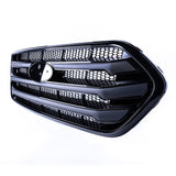 Airson Ford Transit Custom Front Grille Stoidhle OEM Cruth Ùr (Bunait Dubh Matte) air a pheantadh agus deiseil airson a bhith iomchaidh