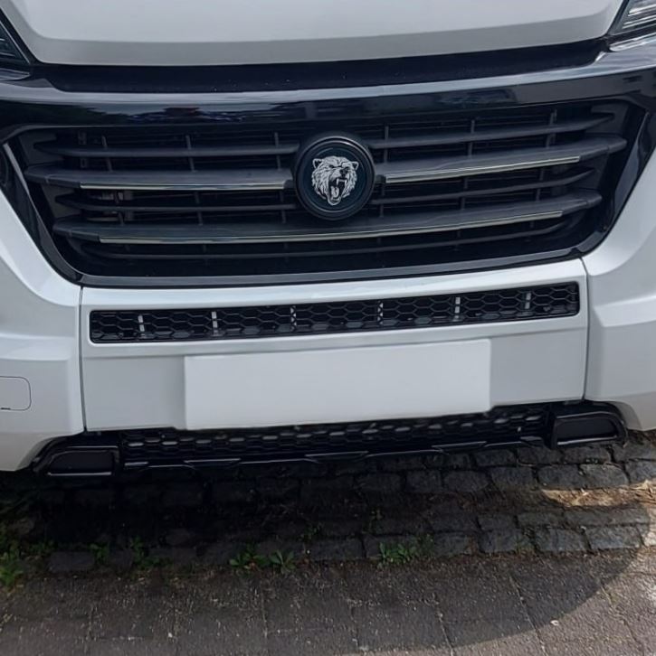 For Vauxhall Movano Front Honeycomb Bumper Grille Bundle 2pcs - Gloss Black | Van-X