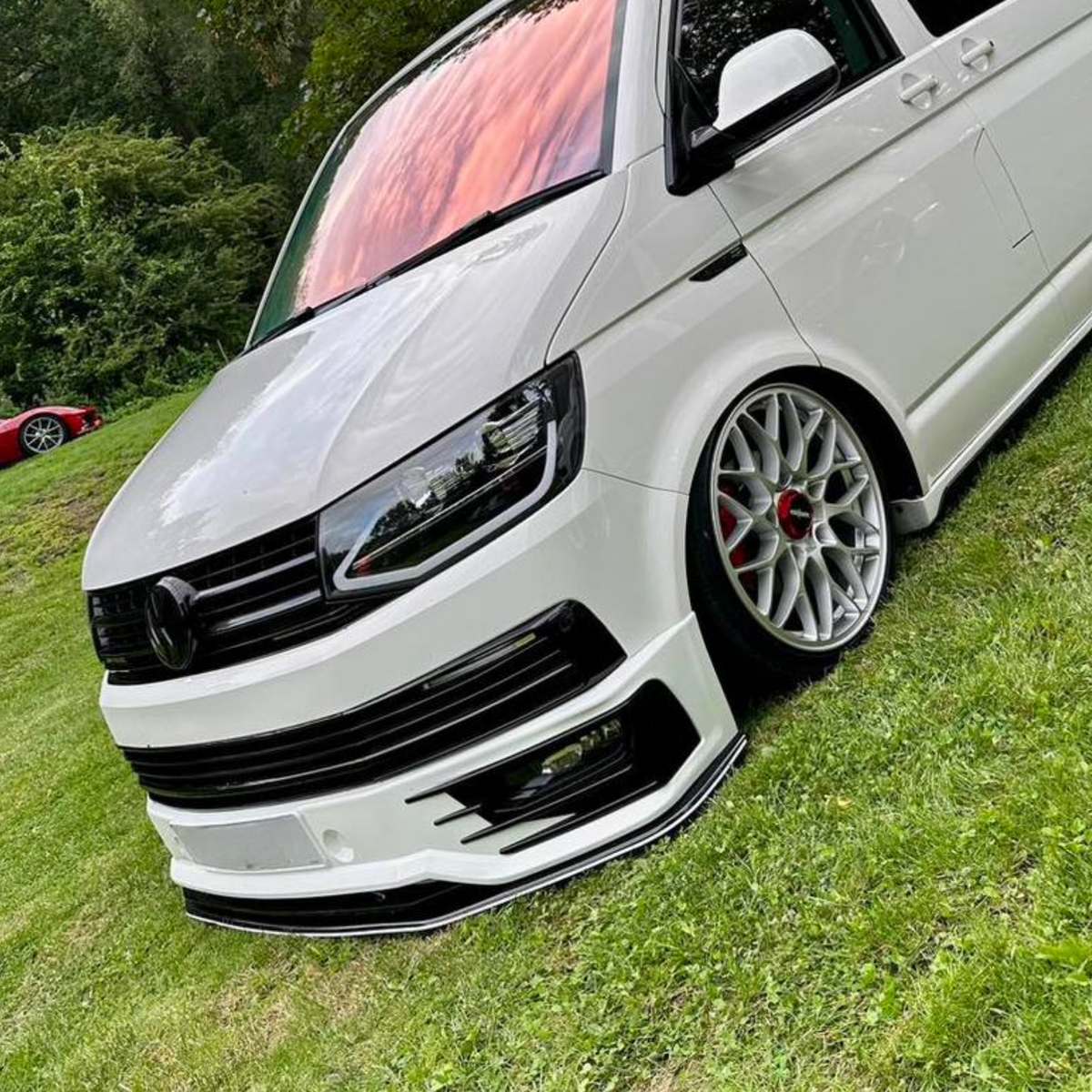 For VW T6 Transporter Front Sportline Spoiler & Splitter Painted 