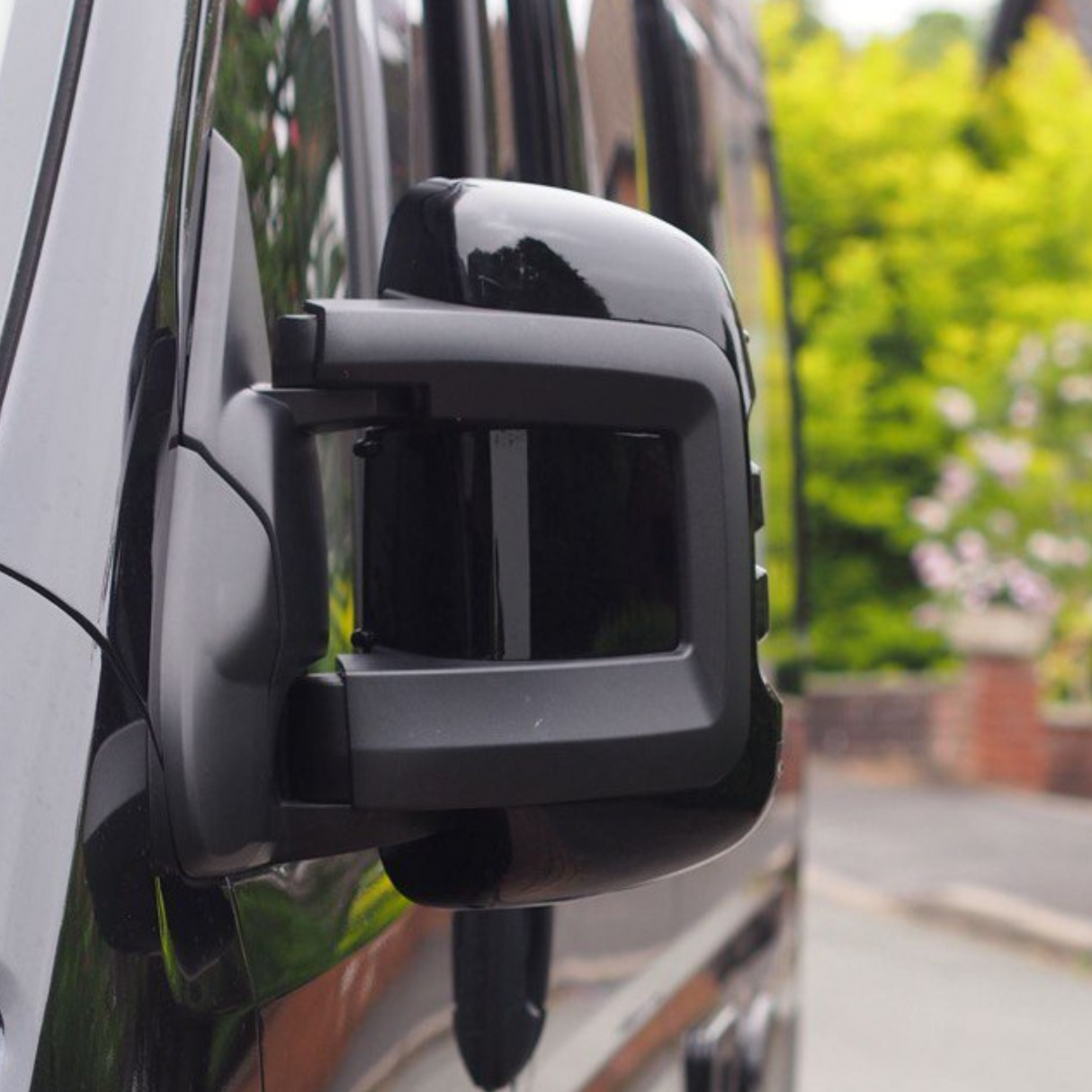 For Vauxhall Movano Wing Mirror Cap/Covers (Set of 2) - Black | Van-X