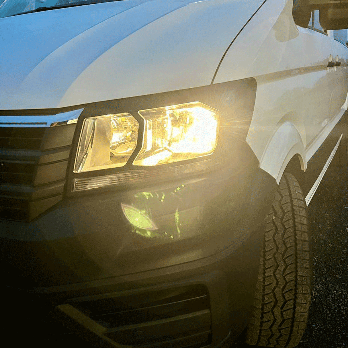 New Crafter Head Light Guards - Matte Black