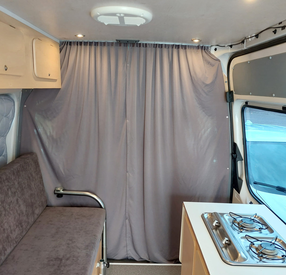 VW Crafter Maxi-Cab Divider Curtain Kit – Premium Privacy Solution for Van Conversions